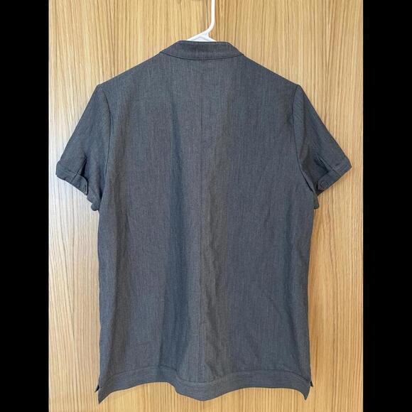 Figs Scrub Top Button Down - Graphite - Size Small - Picture 2 of 5